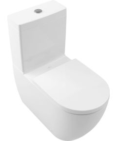 Villeroy & Boch Subway 3.0 poda apakša, Rimless, 370x710mm, universāls izvads, TwistFlush, SupraFix, balts - gab.