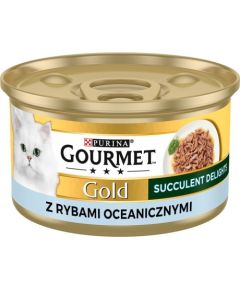 PURINA Gourmet Gold Succulent Delights Ocean fish - wet cat food - 85g