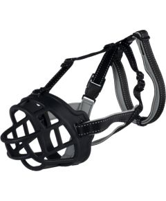 TRIXIE Muzzle Flex muzzle for dog - size S- black