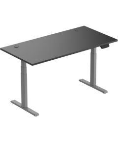 Adjustable Height Table Up Up Thor Gray, Table top L Black