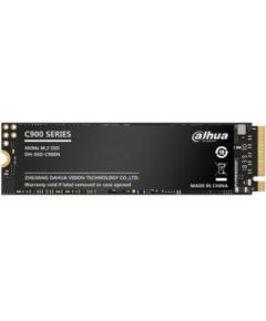 SSD DAHUA 256GB M.2 PCIe Gen3 NVMe 3D NAND Write speed 1050 MBytes/sec Read speed 2000 MBytes/sec TBW 128 TB MTBF 1500000 hours SSD-C900N256G