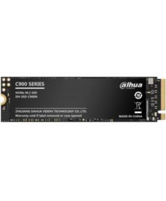 SSD DAHUA 256GB M.2 PCIe Gen3 NVMe 3D NAND Write speed 1050 MBytes/sec Read speed 2000 MBytes/sec TBW 128 TB MTBF 1500000 hours SSD-C900N256G