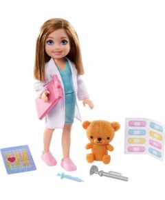 Mattel Lalka Barbie Barbie Chelsea Can Be - Doktor (GTN88) Куклы и аксессуары