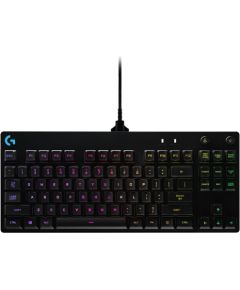 LOGITECH G PRO TKL Corded Mechanical Gaming Keyboard - BLACK - NORDIC - USB - CLICKY