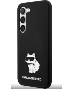 Karl Lagerfeld Samsung  Galaxy S23 Liquid Silicone Choupette NFT Case Black