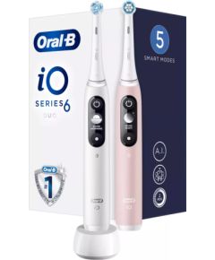 Braun Oral-B iO6 Duo Pack Elektriska Zobu Birste
