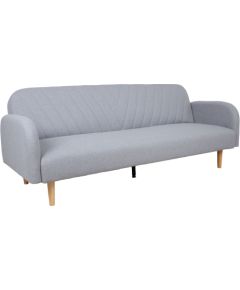 Dīvāns gulta KARIN 208x80x80cm, pelēks audums