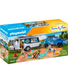 PLAYMOBIL 71423 Family Fun Caravan with Car, construction toy