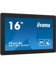 iiyama ProLite TF1615MC-B1, LED monitor - 16 - black, FullHD, IPS, touchscreen)