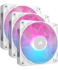 Corsair iCUE LINK RX120 RGB Triple, case fan (white, pack of 3, incl. hub)