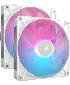 Corsair iCUE LINK RX140 RGB Dual, case fan (white, pack of 2)