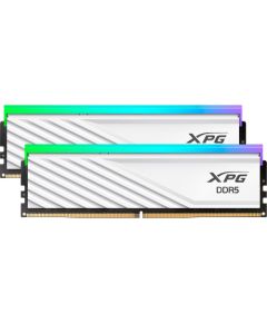 ADATA DDR5 - 32GB - 6000 - CL - 30 (2x 16 GB) dual kit, RAM (white, AX5U6000C3016G-DTLABRWH, XPG Lancer Blade RGB, INTEL XMP, AMD EXPO)