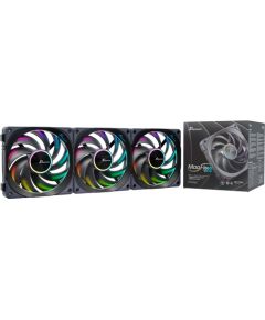 Seasonic MagFlow ARGB, case fan (black, 3-fan kit)