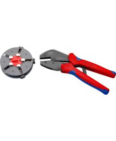 Kabeļu krimpēšanas un noņemšanas rīks Knipex 97 33 01 Zils Sarkans Knaibles un stangas