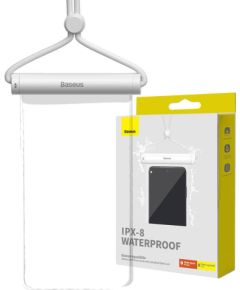 Waterproof phone case Baseus AquaGlide with Cylindrical Slide Lock (white)