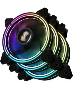 Computer Fan set ARGB Darkflash CF11 Pro 3in1 120x120 (black)