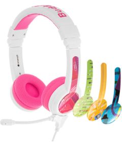 Buddy Toys Wired headphones for kids BuddyPhones School+ (pink)