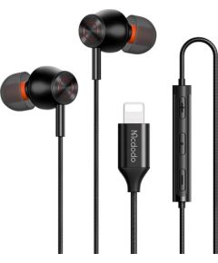 Wired earphones Mcdodo HP-3480, lightning (black)