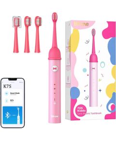 Sonic toothbrush with app for kids and tips set  Bitvae K7S (pink)