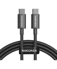 Fast Charging cable Rocoren USB-C to USB-C Simples Series 100W, 1m (black)