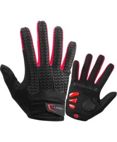 Bicycle full finger gloves Rockbros size: L S169-1BR (red-black)