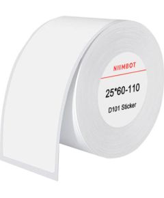 Thermal labels Niimbot stickers 25x60 mm, 110 pcs (White)