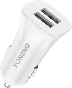 Car charger dual USB Foneng C07 2.4A (white)