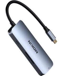 MOKiN 7 in 1 Multiports Hub USB-C to 3x USB3.0+ SD/TF + HDMI + PD (silver)