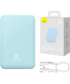 Powerbank Baseus Magnetic Mini 20000mAh, USB-C 20W MagSafe (blue)