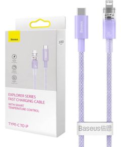 Fast Charging cable Baseus USB-C to Lightning  Explorer Series 1m, 20W (purple)