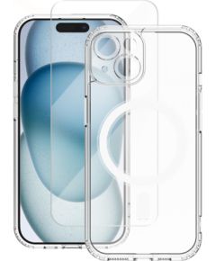 Vmax Set MagSafe Case Aizsargapvalks + Tempered Glass Aizsargstikls 2,5D Priekš Apple iPhone 14 Pro Max