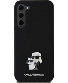 Karl Lagerfeld Samsung  Galaxy A35 356 hardcase  Silicone Karl&Choupette Metal Pin Black