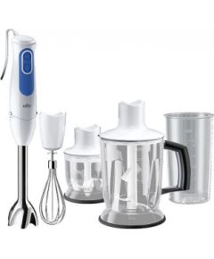 BRAUN MultiQuick 3 Hand blender MQ 3045 Aperitive, 700W, Stainless steel blades, White blue   MQ3045WH