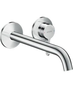 Hansgrohe iebūvējamā izlietnes maisītāja Axor One virsapmetuma daļa, 2 caurumu, iztece 220 mm, no sienas, hrom