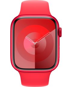 Apple Watch Series 9, Smartwatch (red/red, aluminum, 45 mm, sports band, cellular)