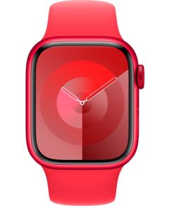 Apple Watch Series 9, Smartwatch (red/red, aluminum, 41 mm, sports band, cellular) Smart-Watch Pulksteņi