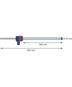 Bosch Expert hammer drill SDS Clean max-8X set, 25mm (working length 400mm, suction drill including suction connection)