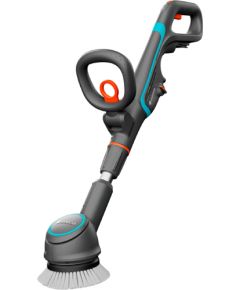 GARDENA cordless multi-cleaner AquaBrush Compact 18V P4A solo, hard floor cleaner (grey/turquoise, without battery and charger, POWER FOR ALL ALLIANCE)