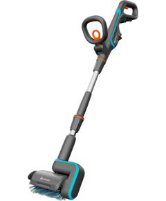 GARDENA cordless multi-cleaner AquaBrush Patio 18V P4A solo, hard floor cleaner (grey/turquoise, without battery and charger, POWER FOR ALL ALLIANCE)