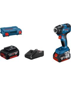 Bosch cordless impact wrench GDR 18V-200 Professional, 18Volt (blue/black, 2x Li-ion battery 4.0Ah, L-case)