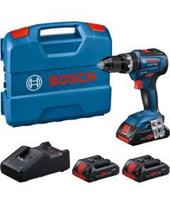 Bosch cordless impact drill GSB 18V-55 Professional, 18 volt, impact drill (blue/black, 3x battery ProCORE18V 4.0Ah, in L-case)