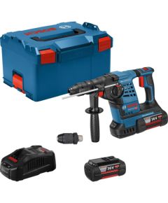 Bosch cordless hammer drill GBH 36 VF-LI Plus Professional (blue/black, 2x Li-ion battery 6.0Ah, in L-BOXX)