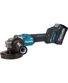 Makita cordless angle grinder GA008GM201 XGT, 40V (blue/black, 2x Li-Ion XGT battery 4.0Ah, MAKPAC size 4)