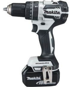 Makita cordless impact drill DHP484RGJW, 18 volts (white/black, 2x Li-ion batteries 6.0Ah, MAKPAC size 2)