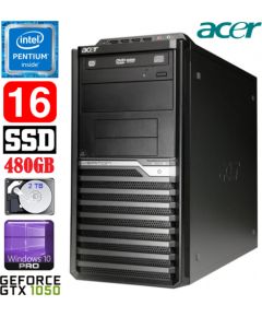 Acer Veriton M4610G MT G630 16GB 480SSD+2TB GTX1050 2GB DVD WIN10Pro