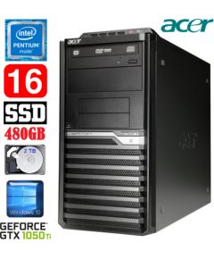 Acer Veriton M4610G MT G630 16GB 480SSD+2TB GTX1050Ti 4GB DVD WIN10