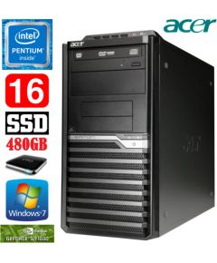 Acer Veriton M4610G MT G630 16GB 480SSD+1TB GT1030 2GB DVD WIN7Pro