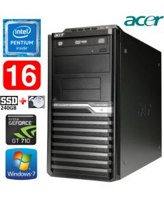 Acer Veriton M4610G MT G630 16GB 240SSD+1TB GT710 2GB DVD WIN7Pro