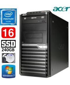 Acer Veriton M4610G MT G630 16GB 240GB+1TB DVD WIN7Pro
