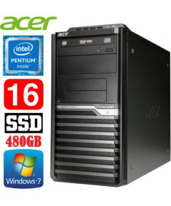 Acer Veriton M4610G MT G630 16GB 480SSD DVD WIN7Pro